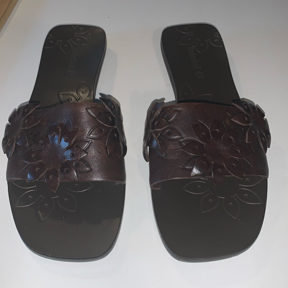 Womens Timberland leather slides - Picture 2 of 11